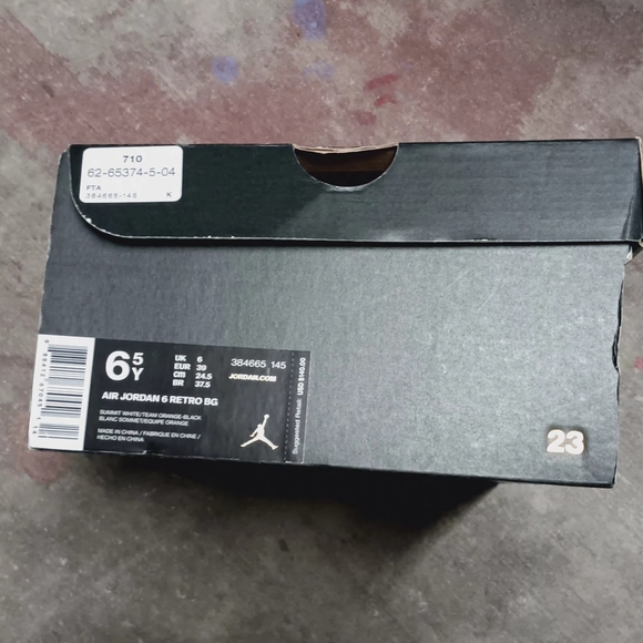 Air Jordan 6 Retro 'Gatorade' Wo.8 (6.5Y) - Picture 9 of 10